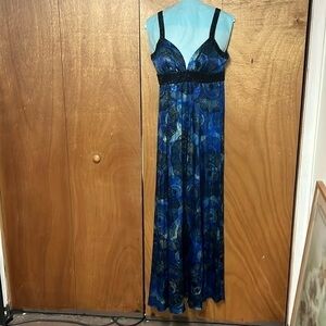 Marciano Silk Beaded Gown